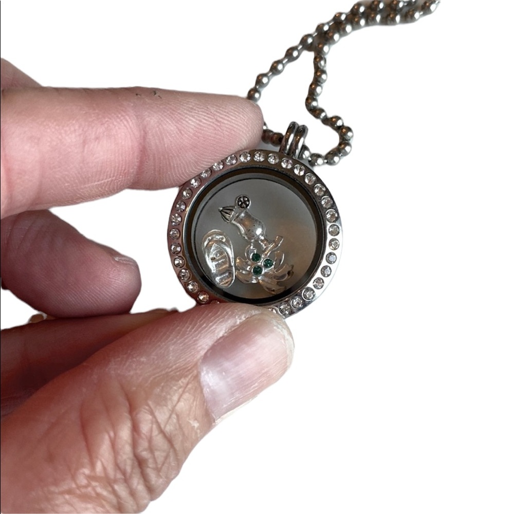 Silver Summer Charm Necklce